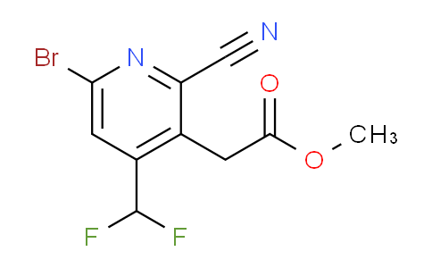 Methyl 6-bromo-2-cyano-4-(difluoromethyl)pyridine-3-acetate