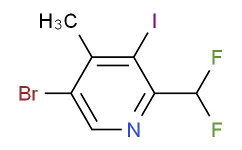 5-Bromo-2-(difluoromethyl)-3-iodo-4-methylpyridine