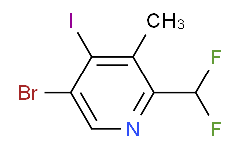 5-Bromo-2-(difluoromethyl)-4-iodo-3-methylpyridine