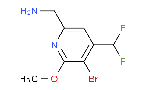 6-(Aminomethyl)-3-bromo-4-(difluoromethyl)-2-methoxypyridine