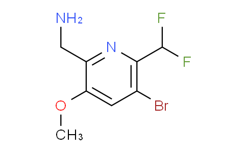 2-(Aminomethyl)-5-bromo-6-(difluoromethyl)-3-methoxypyridine