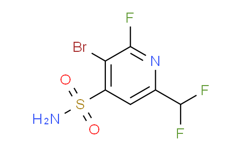 3-Bromo-6-(difluoromethyl)-2-fluoropyridine-4-sulfonamide