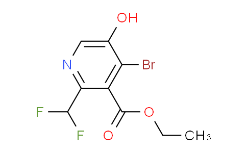 Ethyl 4-bromo-2-(difluoromethyl)-5-hydroxypyridine-3-carboxylate