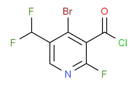 4-Bromo-5-(difluoromethyl)-2-fluoropyridine-3-carbonyl chloride