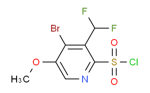 4-Bromo-3-(difluoromethyl)-5-methoxypyridine-2-sulfonyl chloride
