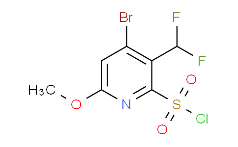4-Bromo-3-(difluoromethyl)-6-methoxypyridine-2-sulfonyl chloride