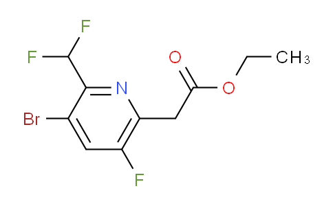 AM124851 | 1806063-74-0 | Ethyl 3-bromo-2-(difluoromethyl)-5-fluoropyridine-6-acetate