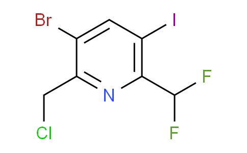 AM124857 | 1805370-75-5 | 3-Bromo-2-(chloromethyl)-6-(difluoromethyl)-5-iodopyridine