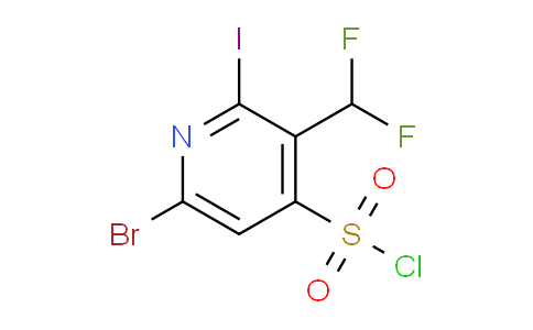 AM124863 | 1806913-32-5 | 6-Bromo-3-(difluoromethyl)-2-iodopyridine-4-sulfonyl chloride