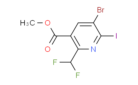Methyl 3-bromo-6-(difluoromethyl)-2-iodopyridine-5-carboxylate