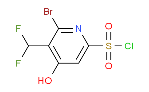 2-Bromo-3-(difluoromethyl)-4-hydroxypyridine-6-sulfonyl chloride