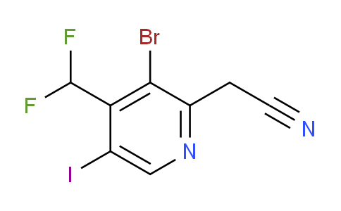 AM124890 | 1805422-86-9 | 3-Bromo-4-(difluoromethyl)-5-iodopyridine-2-acetonitrile