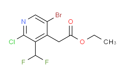 Ethyl 5-bromo-2-chloro-3-(difluoromethyl)pyridine-4-acetate