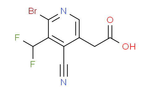 2-Bromo-4-cyano-3-(difluoromethyl)pyridine-5-acetic acid