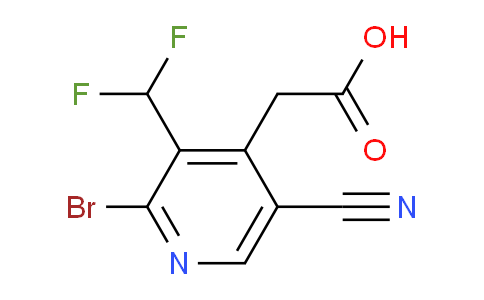 2-Bromo-5-cyano-3-(difluoromethyl)pyridine-4-acetic acid