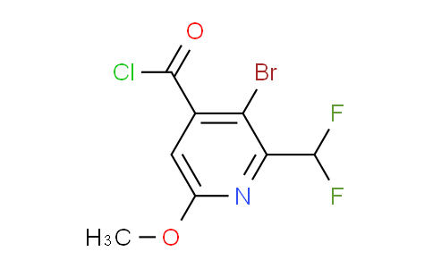 3-Bromo-2-(difluoromethyl)-6-methoxypyridine-4-carbonyl chloride