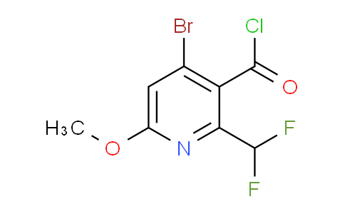 4-Bromo-2-(difluoromethyl)-6-methoxypyridine-3-carbonyl chloride
