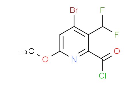 4-Bromo-3-(difluoromethyl)-6-methoxypyridine-2-carbonyl chloride