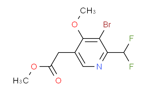 Methyl 3-bromo-2-(difluoromethyl)-4-methoxypyridine-5-acetate