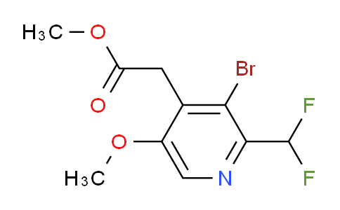 Methyl 3-bromo-2-(difluoromethyl)-5-methoxypyridine-4-acetate