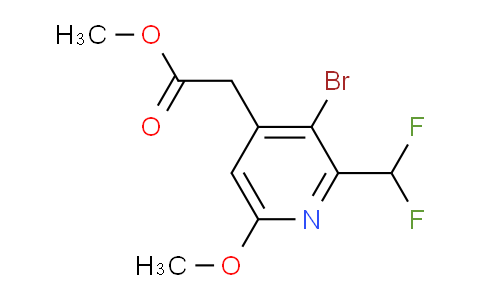 AM124969 | 1805166-81-7 | Methyl 3-bromo-2-(difluoromethyl)-6-methoxypyridine-4-acetate