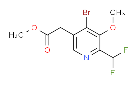 AM124979 | 1804857-99-5 | Methyl 4-bromo-2-(difluoromethyl)-3-methoxypyridine-5-acetate