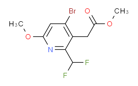 AM124983 | 1805429-74-6 | Methyl 4-bromo-2-(difluoromethyl)-6-methoxypyridine-3-acetate