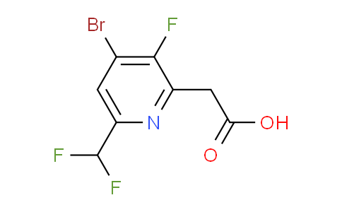 AM124989 | 1806997-84-1 | 4-Bromo-6-(difluoromethyl)-3-fluoropyridine-2-acetic acid