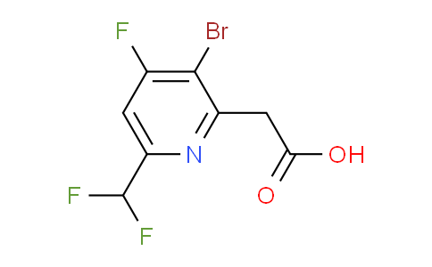 AM124996 | 1804852-58-1 | 3-Bromo-6-(difluoromethyl)-4-fluoropyridine-2-acetic acid