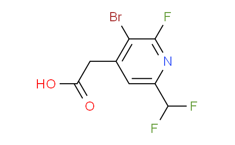 AM124998 | 1805364-47-9 | 3-Bromo-6-(difluoromethyl)-2-fluoropyridine-4-acetic acid