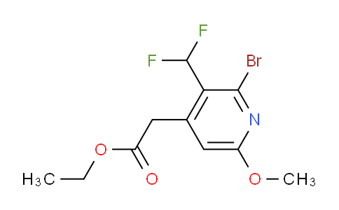 AM125005 | 1805240-31-6 | Ethyl 2-bromo-3-(difluoromethyl)-6-methoxypyridine-4-acetate