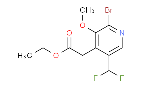 AM125010 | 1804976-13-3 | Ethyl 2-bromo-5-(difluoromethyl)-3-methoxypyridine-4-acetate