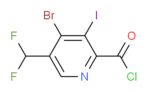 AM125028 | 1805421-66-2 | 4-Bromo-5-(difluoromethyl)-3-iodopyridine-2-carbonyl chloride