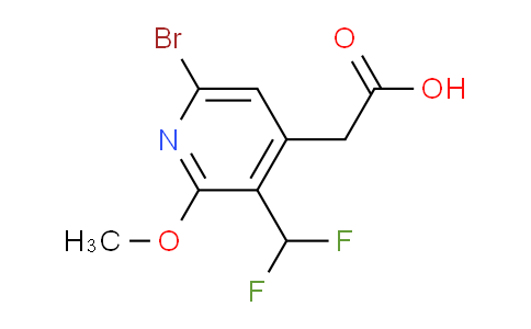 AM125037 | 1806911-95-4 | 6-Bromo-3-(difluoromethyl)-2-methoxypyridine-4-acetic acid