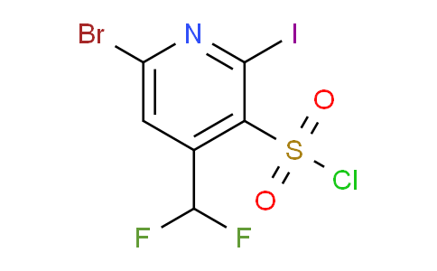 AM125046 | 1804857-32-6 | 6-Bromo-4-(difluoromethyl)-2-iodopyridine-3-sulfonyl chloride