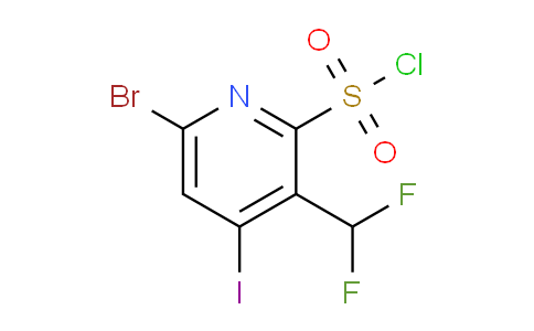 6-Bromo-3-(difluoromethyl)-4-iodopyridine-2-sulfonyl chloride