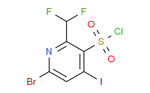 6-Bromo-2-(difluoromethyl)-4-iodopyridine-3-sulfonyl chloride