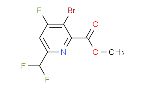 AM125064 | 1805400-10-5 | Methyl 3-bromo-6-(difluoromethyl)-4-fluoropyridine-2-carboxylate