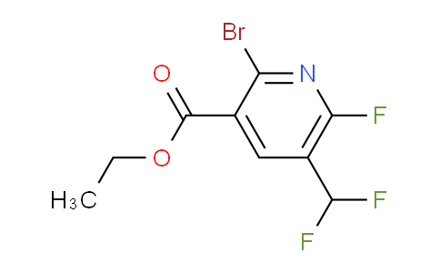 AM125080 | 1805400-76-3 | Ethyl 2-bromo-5-(difluoromethyl)-6-fluoropyridine-3-carboxylate