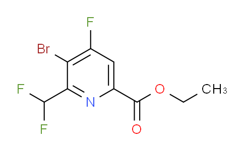 AM125088 | 1806997-24-9 | Ethyl 3-bromo-2-(difluoromethyl)-4-fluoropyridine-6-carboxylate