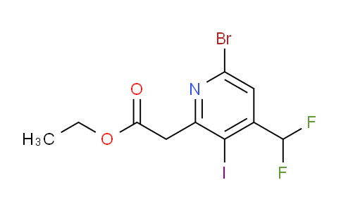 AM125093 | 1805244-77-2 | Ethyl 6-bromo-4-(difluoromethyl)-3-iodopyridine-2-acetate
