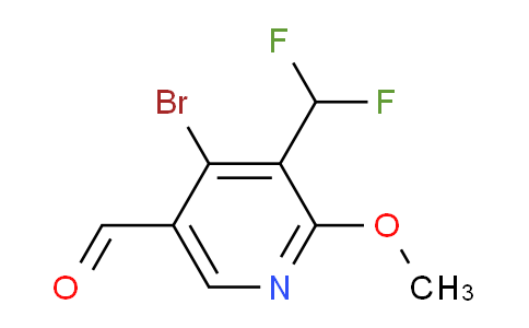 AM125107 | 1805247-54-4 | 4-Bromo-3-(difluoromethyl)-2-methoxypyridine-5-carboxaldehyde
