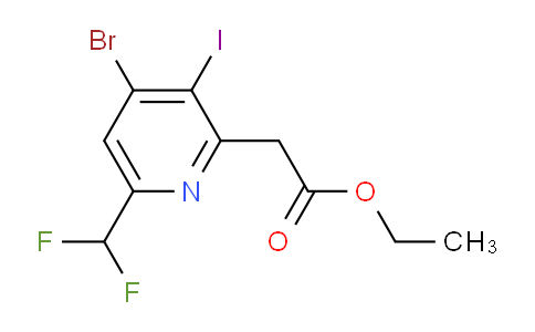 AM125125 | 1806864-64-1 | Ethyl 4-bromo-6-(difluoromethyl)-3-iodopyridine-2-acetate