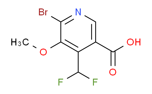 AM125126 | 1805351-77-2 | 2-Bromo-4-(difluoromethyl)-3-methoxypyridine-5-carboxylic acid