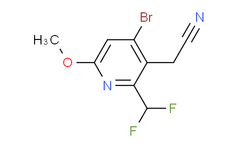 AM125137 | 1805245-69-5 | 4-Bromo-2-(difluoromethyl)-6-methoxypyridine-3-acetonitrile