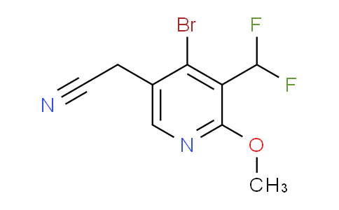 AM125139 | 1807021-71-1 | 4-Bromo-3-(difluoromethyl)-2-methoxypyridine-5-acetonitrile