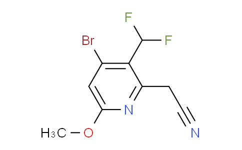AM125140 | 1804954-69-5 | 4-Bromo-3-(difluoromethyl)-6-methoxypyridine-2-acetonitrile