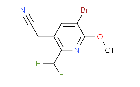 AM125145 | 1807021-80-2 | 3-Bromo-6-(difluoromethyl)-2-methoxypyridine-5-acetonitrile