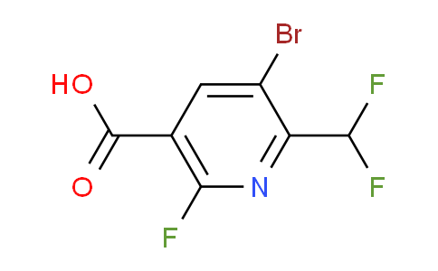 AM125146 | 1805398-53-1 | 3-Bromo-2-(difluoromethyl)-6-fluoropyridine-5-carboxylic acid