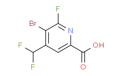 AM125148 | 1806059-98-2 | 3-Bromo-4-(difluoromethyl)-2-fluoropyridine-6-carboxylic acid
